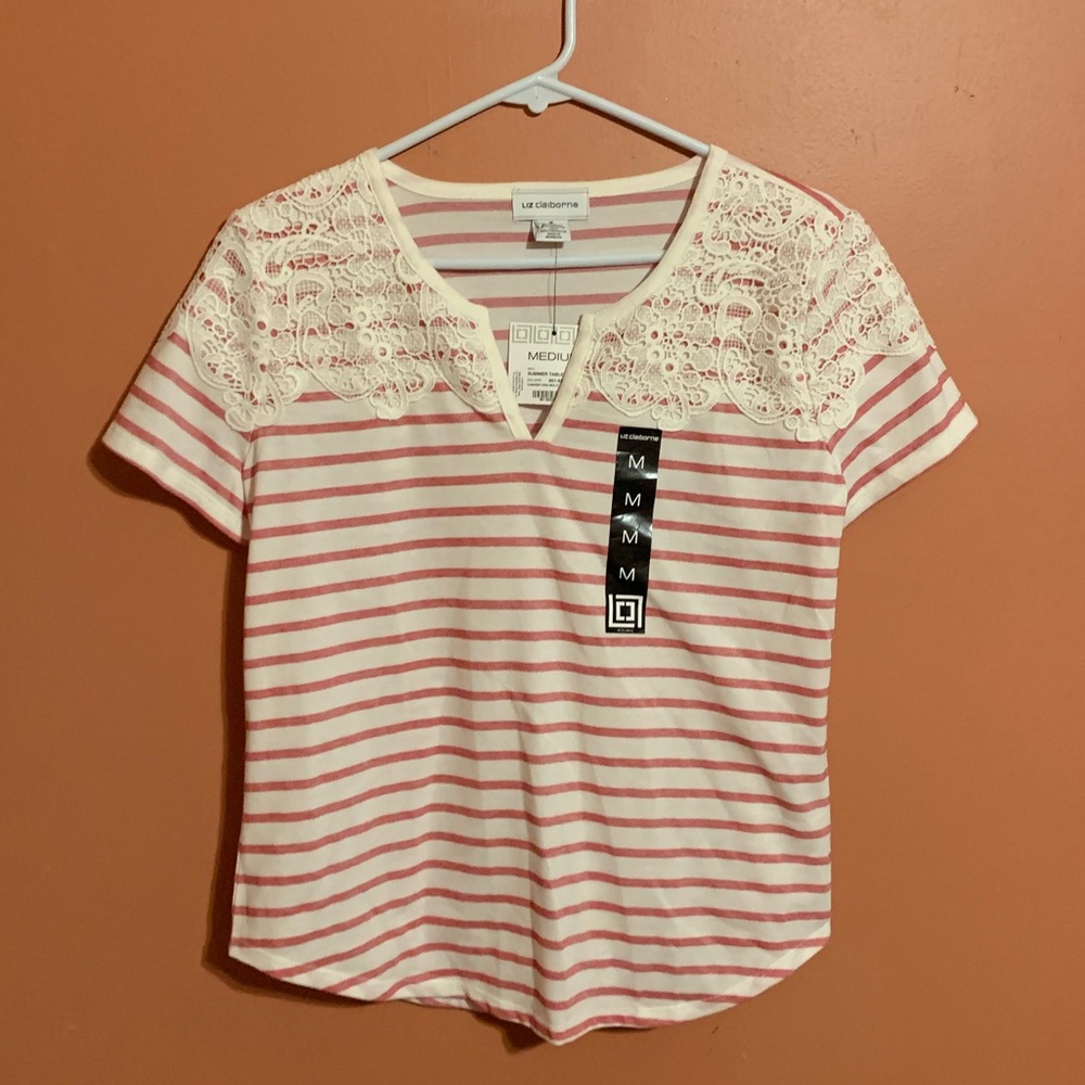NEW! White and Pink Shirt
